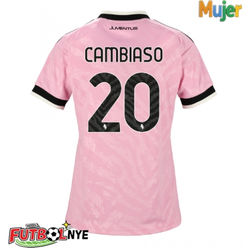 Camiseta Juventus Andrea Cambiaso #20 Visitante Equipación para mujer 2026-27 manga corta